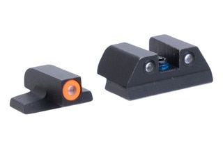 Night Fision FN 509 night sight set with orange front ring.